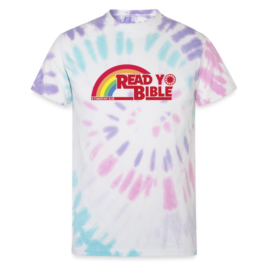 Read Yo Bible Tie Dye Tee Unisex Tie Dye T-Shirt | Dyenomite 200CY - Yah Equip Apparel