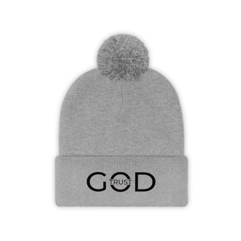 Trust in God Pom Beanie Hats - Yah Equip Apparel