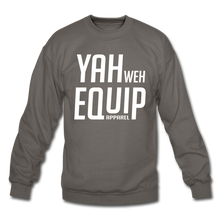 Load image into Gallery viewer, YAHWEH Equip Sweatshirt (White Letters) Unisex Crewneck Sweatshirt | Gildan 18000 - Yah Equip Apparel
