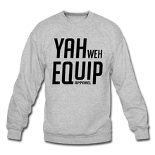 Load image into Gallery viewer, YAHWEH Equip Sweatshirt (Black Letters) Unisex Crewneck Sweatshirt | Gildan 18000 - Yah Equip Apparel
