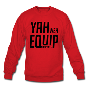 YAHWEH Equip Sweatshirt (Black Letters) Unisex Crewneck Sweatshirt | Gildan 18000 - Yah Equip Apparel