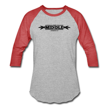 Load image into Gallery viewer, Keep God in the Middle Baseball Tee Unisex Baseball T-Shirt | Tultex 0245TC - Yah Equip Apparel

