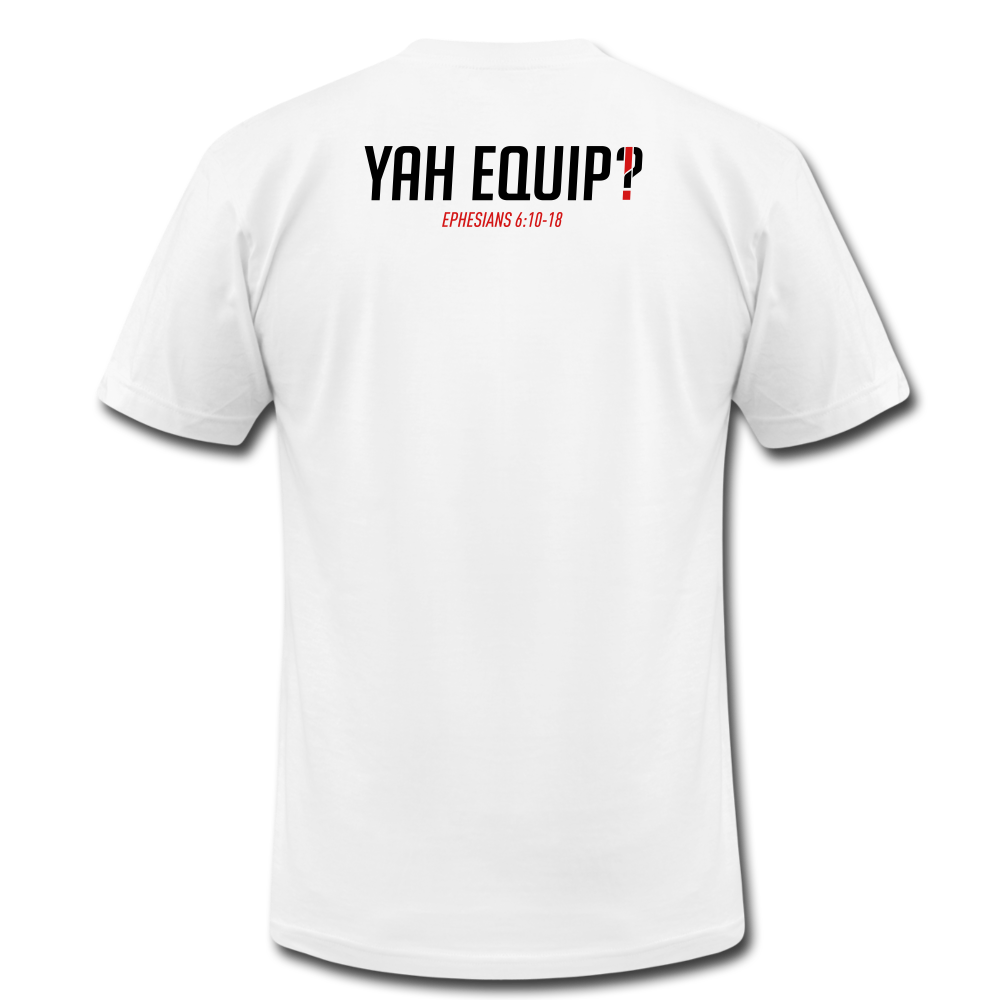 Y.E.A. Unisex White Tee (S2) Unisex Jersey T-Shirt | Bella + Canvas 3001 - Yah Equip Apparel