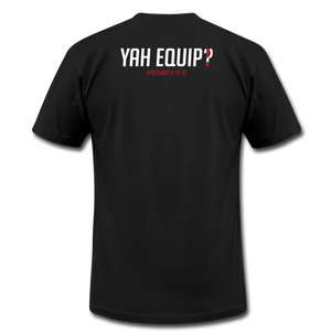 Y.E.A. Unisex Black Tee (S2) Unisex Jersey T-Shirt | Bella + Canvas 3001 - Yah Equip Apparel