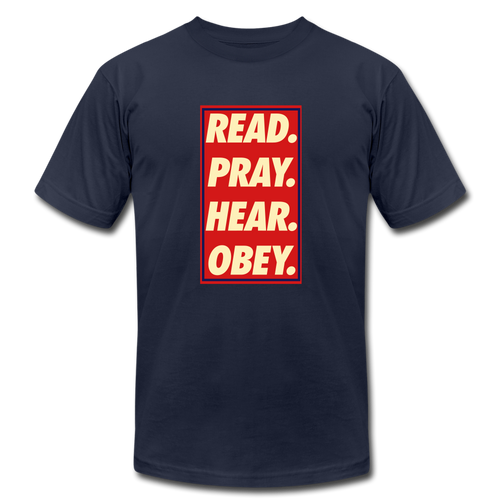 Read. Pray. Hear. Obey. Unisex Tee Unisex Jersey T-Shirt | Bella + Canvas 3001 - Yah Equip Apparel