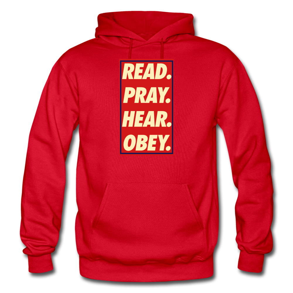 Read. Pray. Hear. Obey. Unisex Hoodie Heavy Blend Adult Hoodie | Gildan G18500 - Yah Equip Apparel