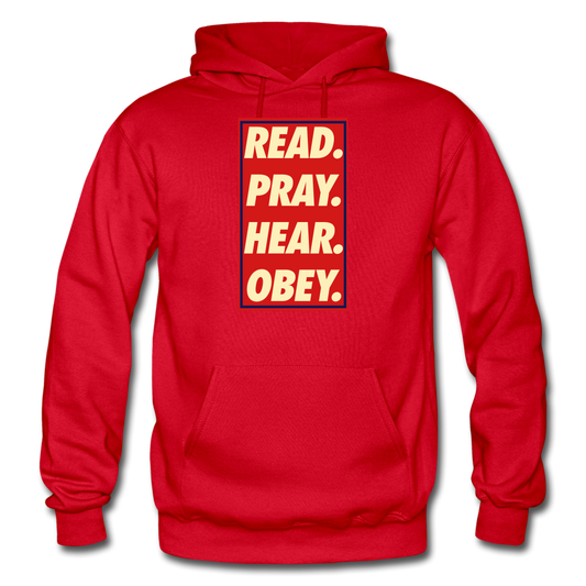 Read. Pray. Hear. Obey. Unisex Hoodie Heavy Blend Adult Hoodie | Gildan G18500 - Yah Equip Apparel