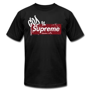 God is Supreme (Red Box) Unisex Tee Unisex Jersey T-Shirt | Bella + Canvas 3001 - Yah Equip Apparel